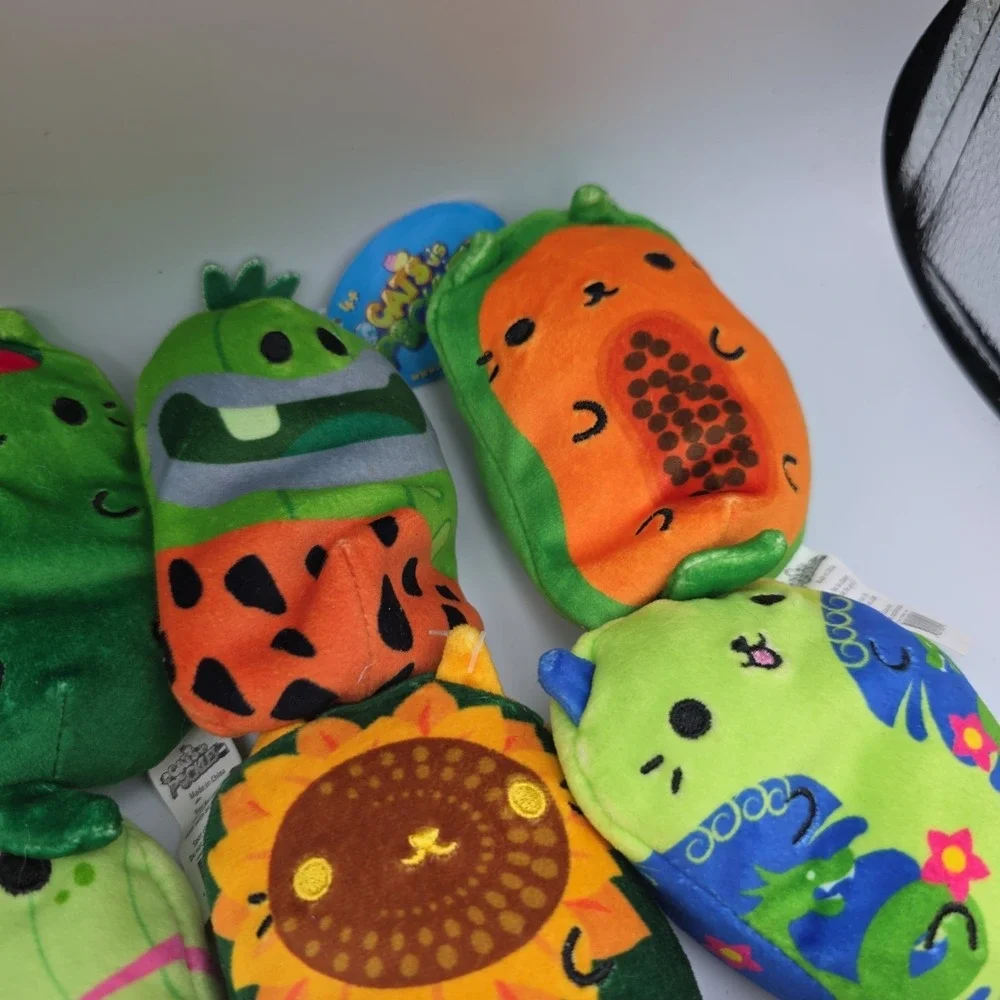 Cats vs Pickles AND Kittens vs Gherkins Lot Of 48 Plush Bean Toys